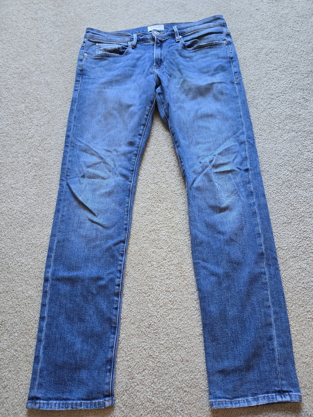 FRAME L'Homme Slim Women's Jeans Size 33 Blue Denim